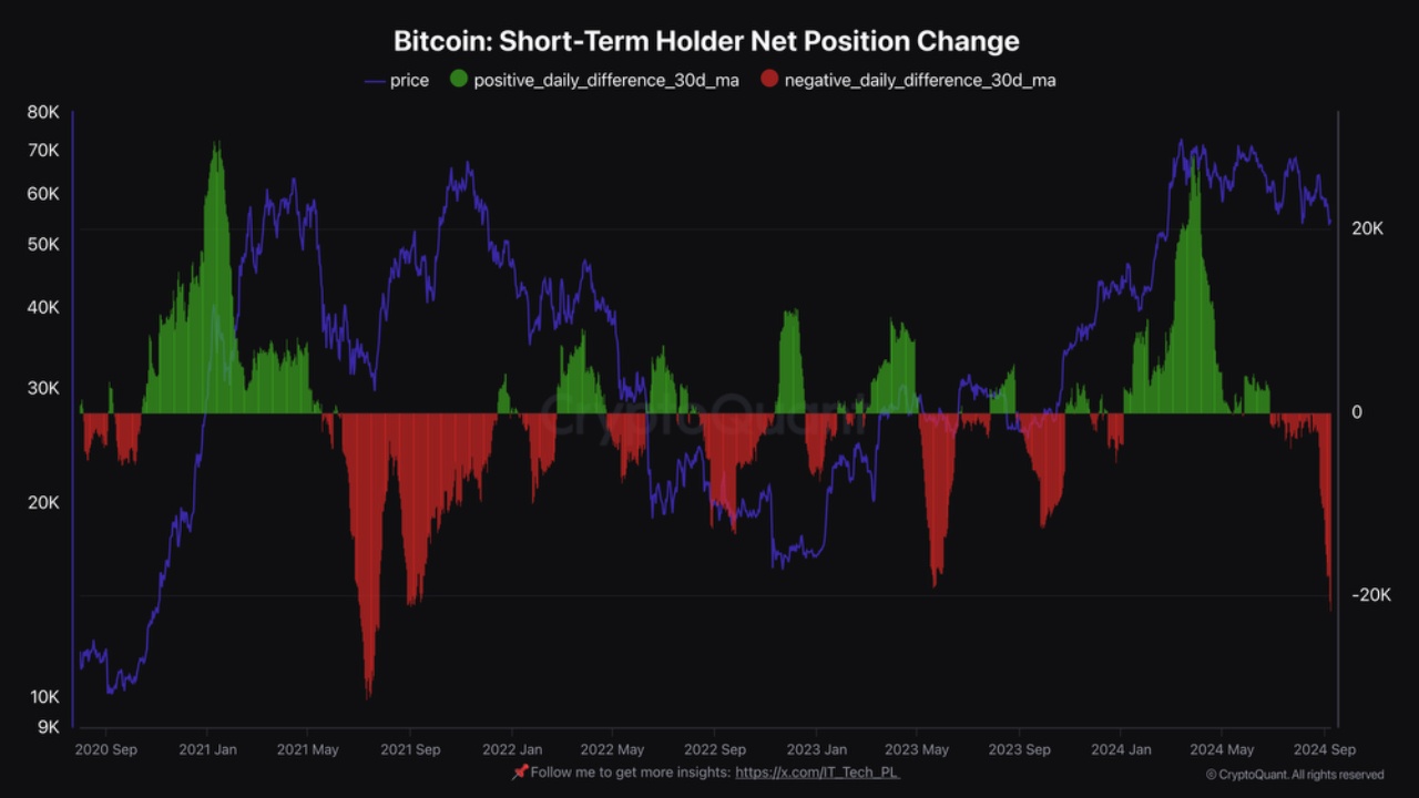 パニック売り？長期投資家がBTCを蓄積するにつれ、短期ビットコイン保有者は撤退