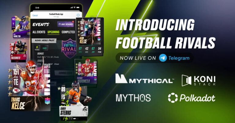 0 News Article Image Koni Stack Partners with Mythical Games to Launch ‘Football Rivals’ on Telegram, Introducing a New Use Case for Polkadot and Accelerating Web3 Adoption